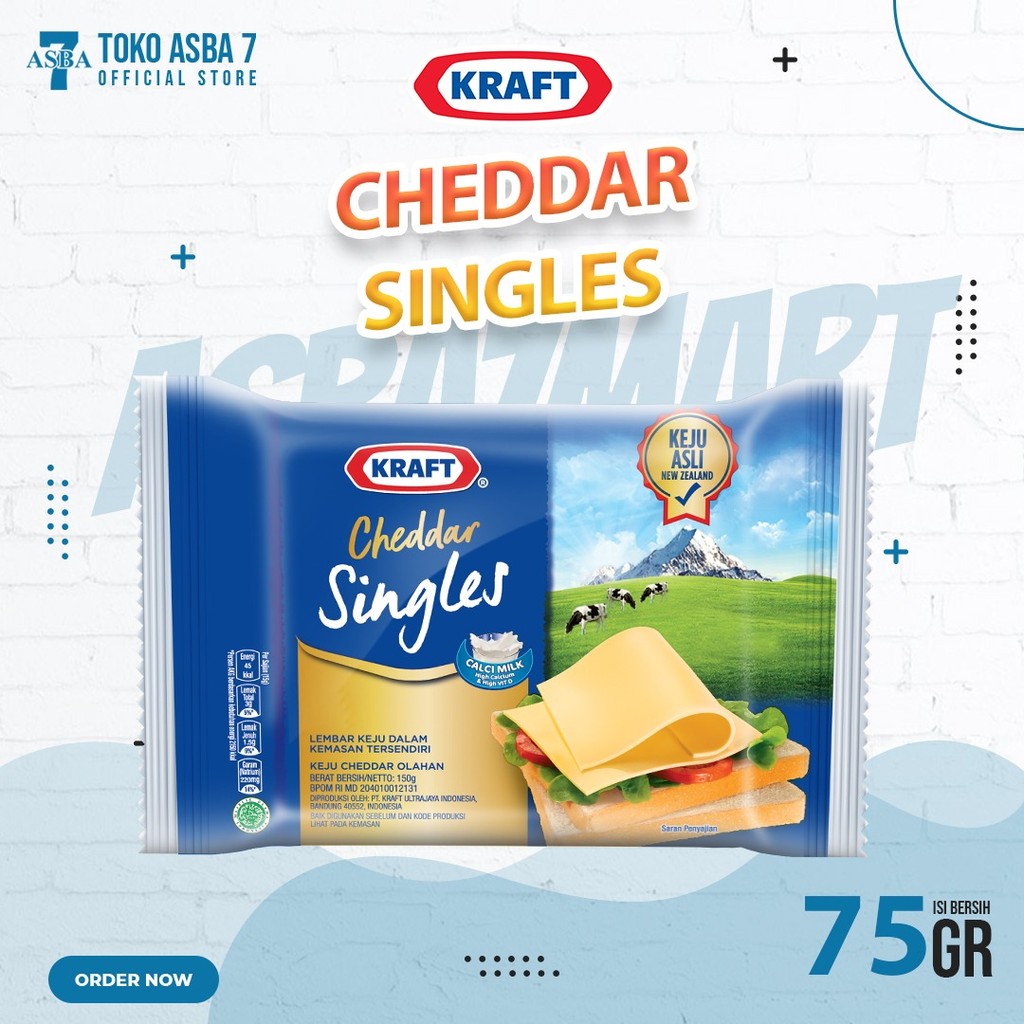 

KRAFT CHEDDAR SINGLE 75G