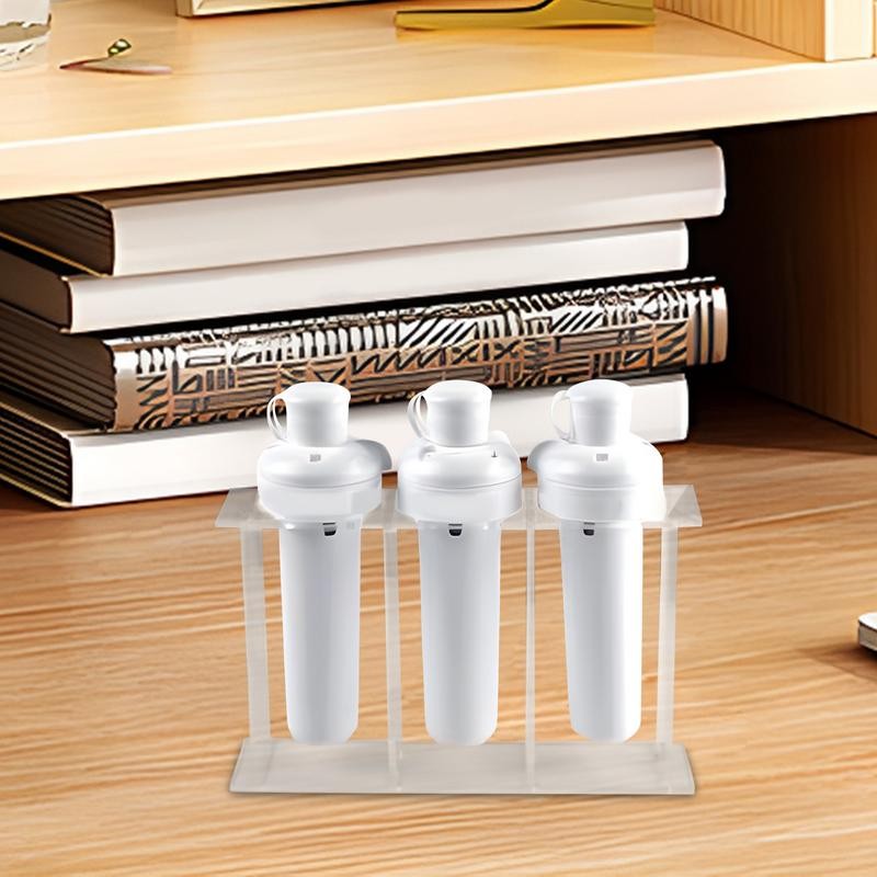 

Ink Bottle Holder 3 Slots Paint Bottle Display Rack Anti-Tipping Ink Cartridge Storage Rack Acrylic Shelf For Home Business