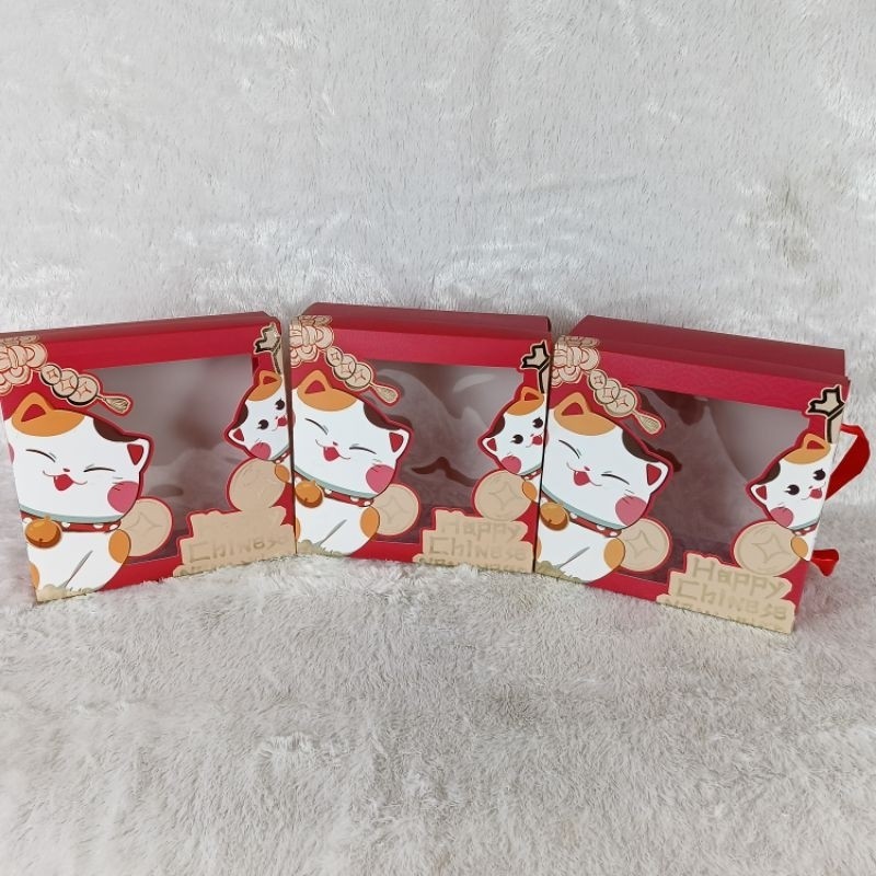 

Box Kue Imlek Dus Kue Imlek Kotak Kue Imlek kucing / Madame Packaging