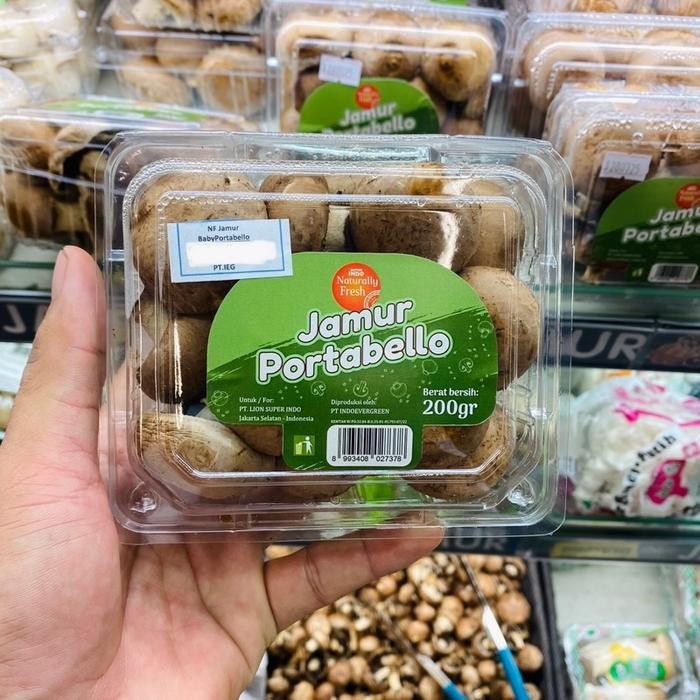 

Jamur portabelo fresh pack / jamur portabela pack 200 grm