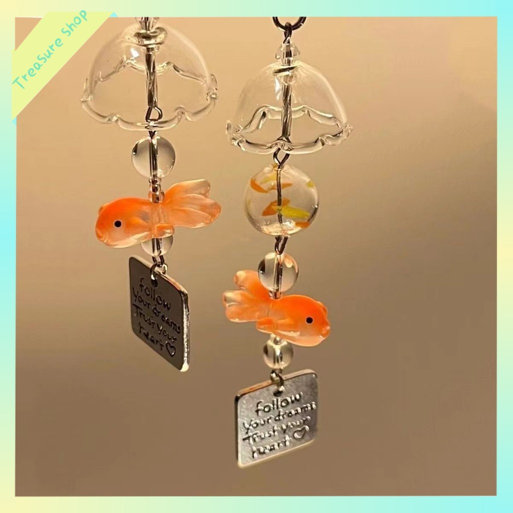 【Ready】Gantungan Ikan Mas Koki/Goldfish Keychain/Gantungan Kunci Ikan Mas Koki/Gantungan Tas