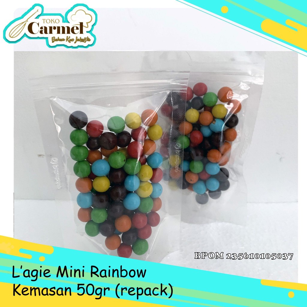 

Lagie Golden City Mini Rainbow - Biskuit Salut Coklat Warna Warni 50gr