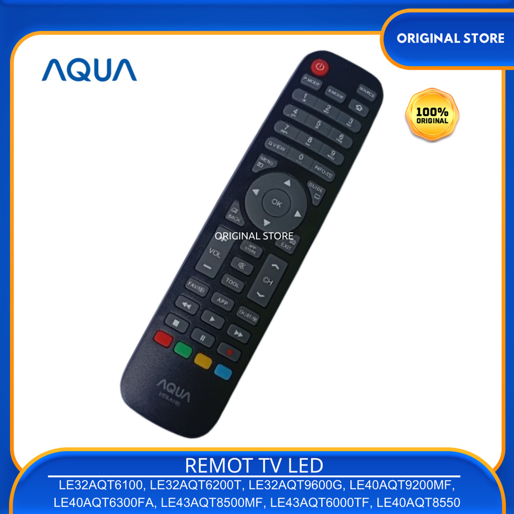 Remot / Remote Tv LCD LED AQUA 32Inch - 40Inch LE32AQT6100  LE32AQT6200T LE32AQT9600G LE40AQT9200MF 