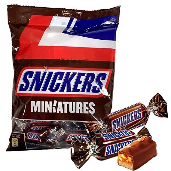 

Coklat SNICKERS Miniatures 150gram isi 15pcs asal Eropa