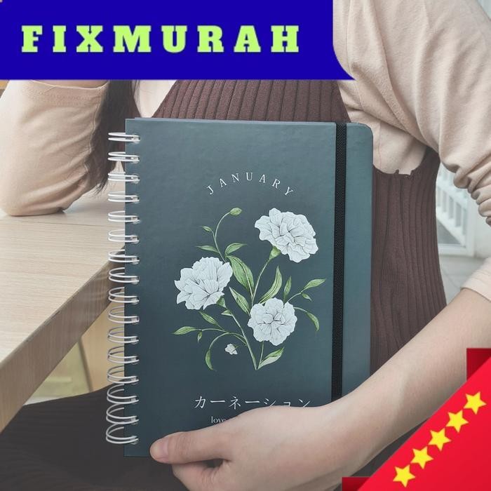 

Notebook / Journal A5 Birth Flower Series - Carnation