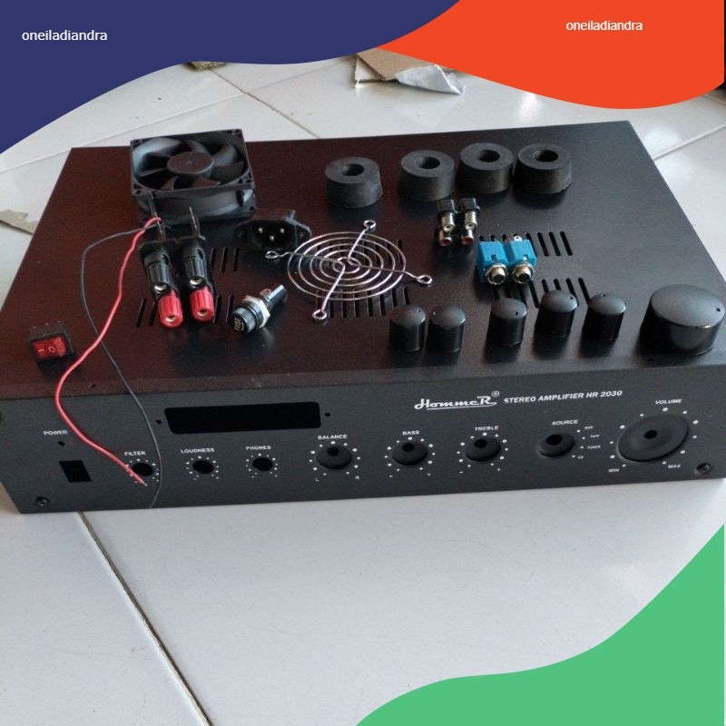bok power ampli HR 2030+lb usb dan perlengkapan