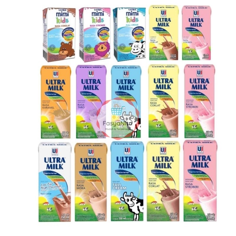 

ULTRA MILK Aneka Susu UHT Stroberi Cokelat Full cream low fat taro moka caramel mimi - Fasyanita Online Fresh Mart Denpasar