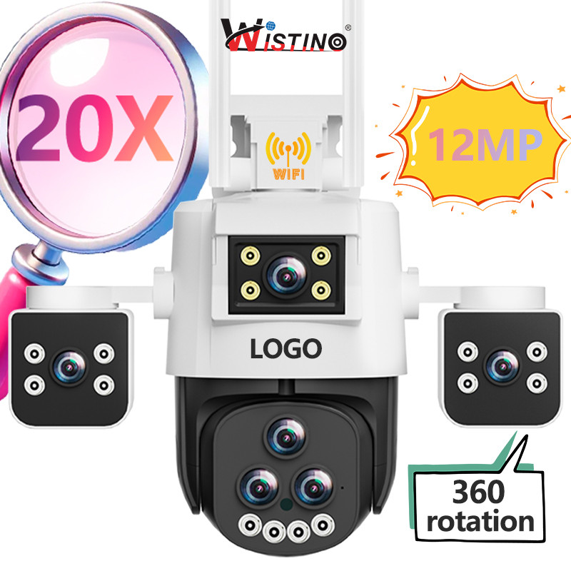 Wistino Ipc360 Home Wifi Camera Five Lens 20X Zoom Human Detection Night Vision Full Color Surveilla