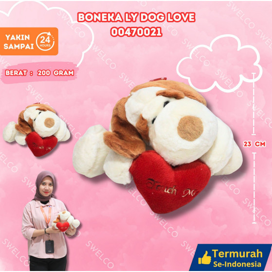 BONEKA LYING  DOG BONEKA LY DOG LOVE