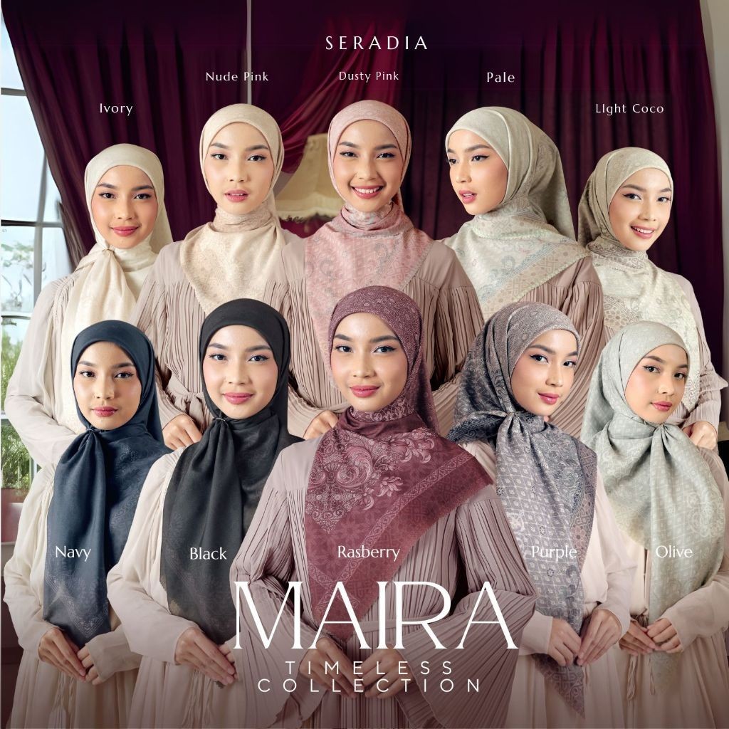 PAPESZ Seradia Hijab Segi Empat Maira Collection