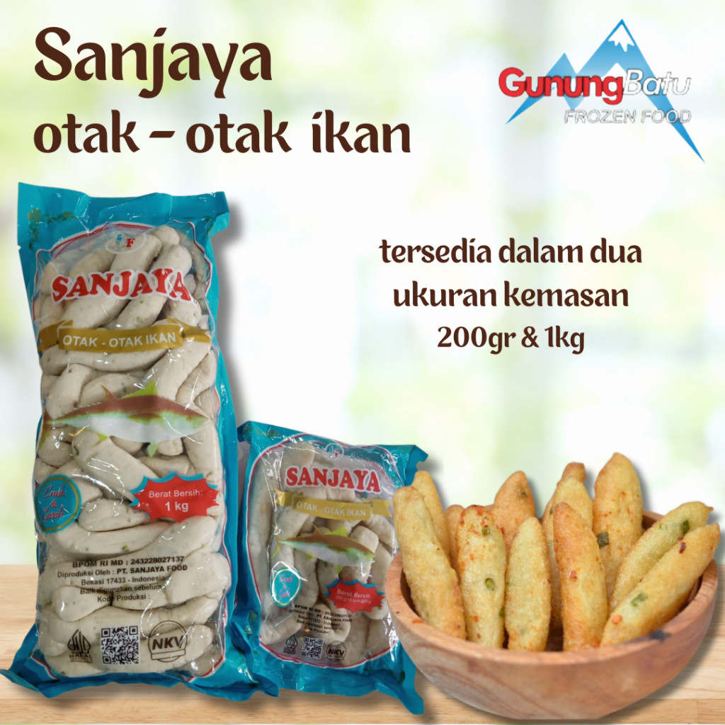 

SANJAYA OTAK-OTAK IKAN 200GR & 1KG / MU OTAK-OTAK IKAN ISI 10PCS/ISI 30PCS