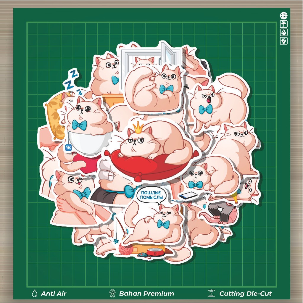 

HOT 50 PCS STIKER Stiker Animal Cat Baron Simon [Kucing] Stiker Fashion Cars Decal Dingin Kartu Album Custom Vinyl Anti Air- Sticker Aesthetic Buku Journal Koper Casing HP Tablet Laptop Helm Motor Botol Minum