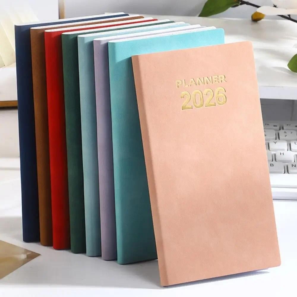 

2026 English A6 Agenda Book Mini Appointment Notebooks With Calendar Pocket Diary Book Daily Weekly Planner To Do List Notepad