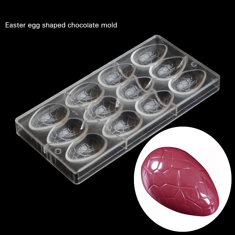 

Ovo de páscoa de policarbonato transparente DIY tomada de casa moldes molde de Chocolate de plástico PC