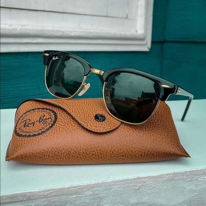 Kacamata Rayban Clubmaster 3016 Lensa Polarized Asli