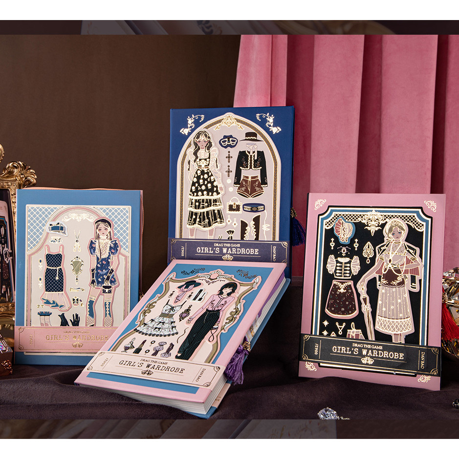 

Girls Wardrobe Buku Notebook Diary Hard Cover Buku Diary Catatan Anak Elegan - 0788