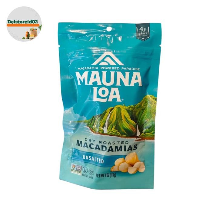

Mauna loa dry roasted macadamias unsalted 113 gram
