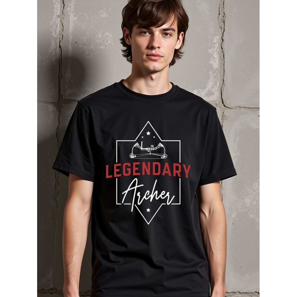 Kaos Panahan Legendaris - Katun 100%, Kaos Oblong Lengan Pendek untuk Pria & Wanita, Cocok untuk Atl