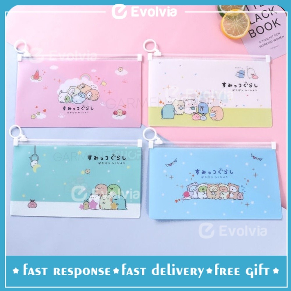 

Tempat Penyimpanan Pensil Zipper Pouch Alat Tulis Kosmetik Motif Karakter Multifungsi - Evolvia