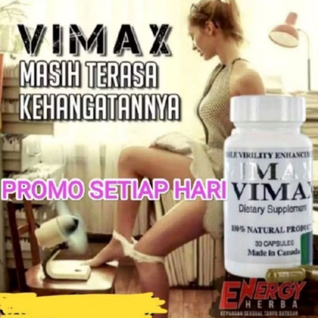 VIMAX Obat Herbal Kuat Stamina Pria Tahan Lama Asli Original BPOM