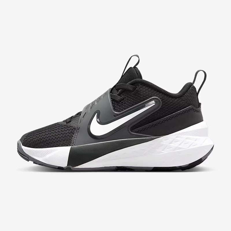 Sepatu Basket Anak Nike Team Hustle D Gs Black - Anthracite - White Original Hf6280-002