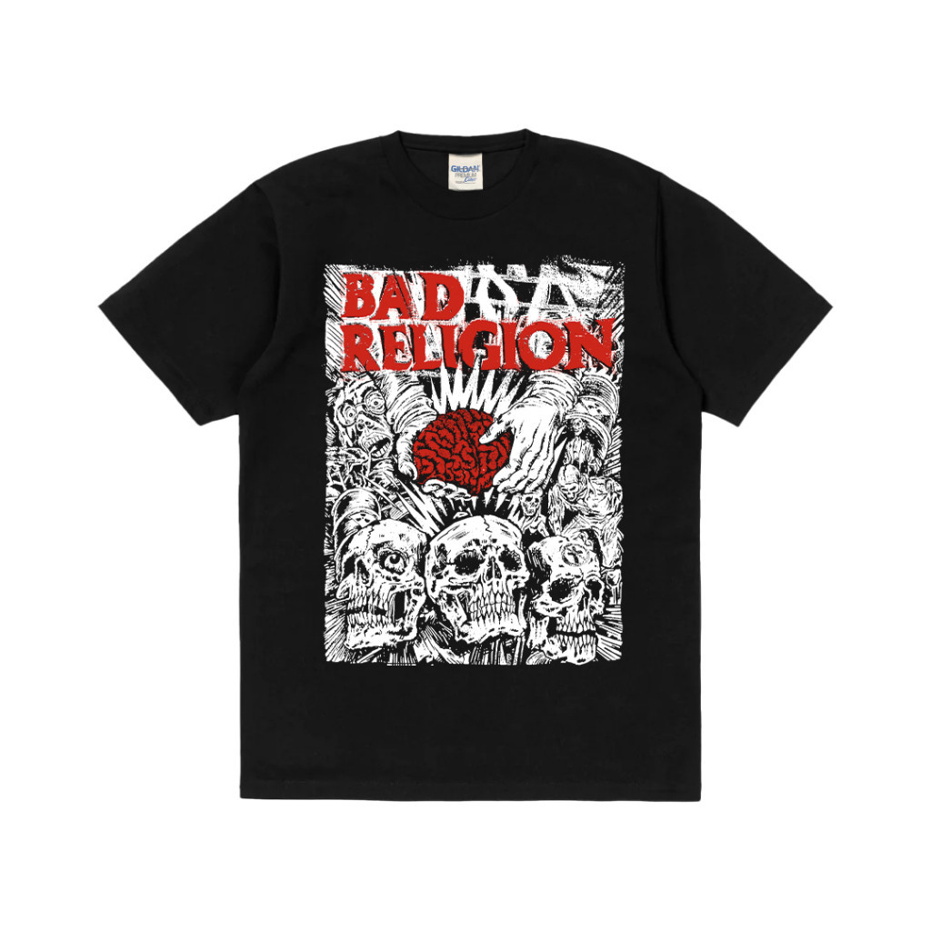 HOT 【ORIGINAL】 Rockermusic T-shirt Band Bad Religion - Brain Surgery