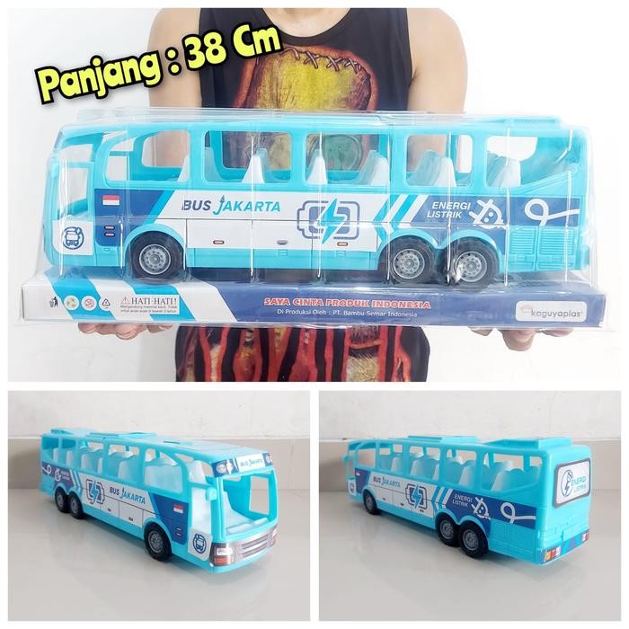 Promo Mainan Mobil Bus Transjakarta Busway - Bis Edukasi Anak - Bis Busway Anak Edukatif