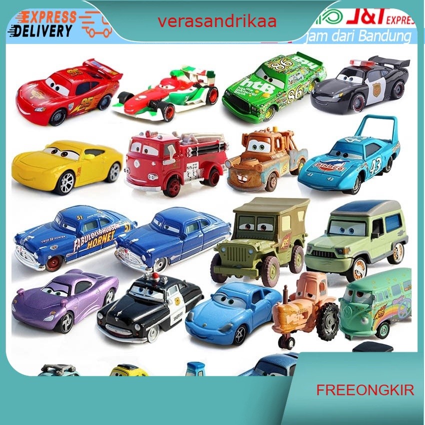 Disney Pixar Cars Mainan Diecast Mini Cars Racers McQueen Mater Fillmore Mini Figure Mainan Anak