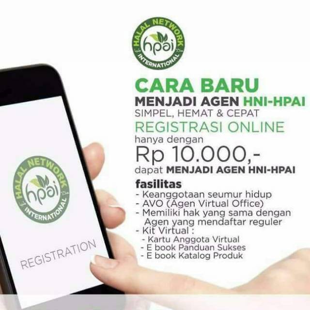 Paket Pendaftaran Join Member HNI HPAI 10 ribu