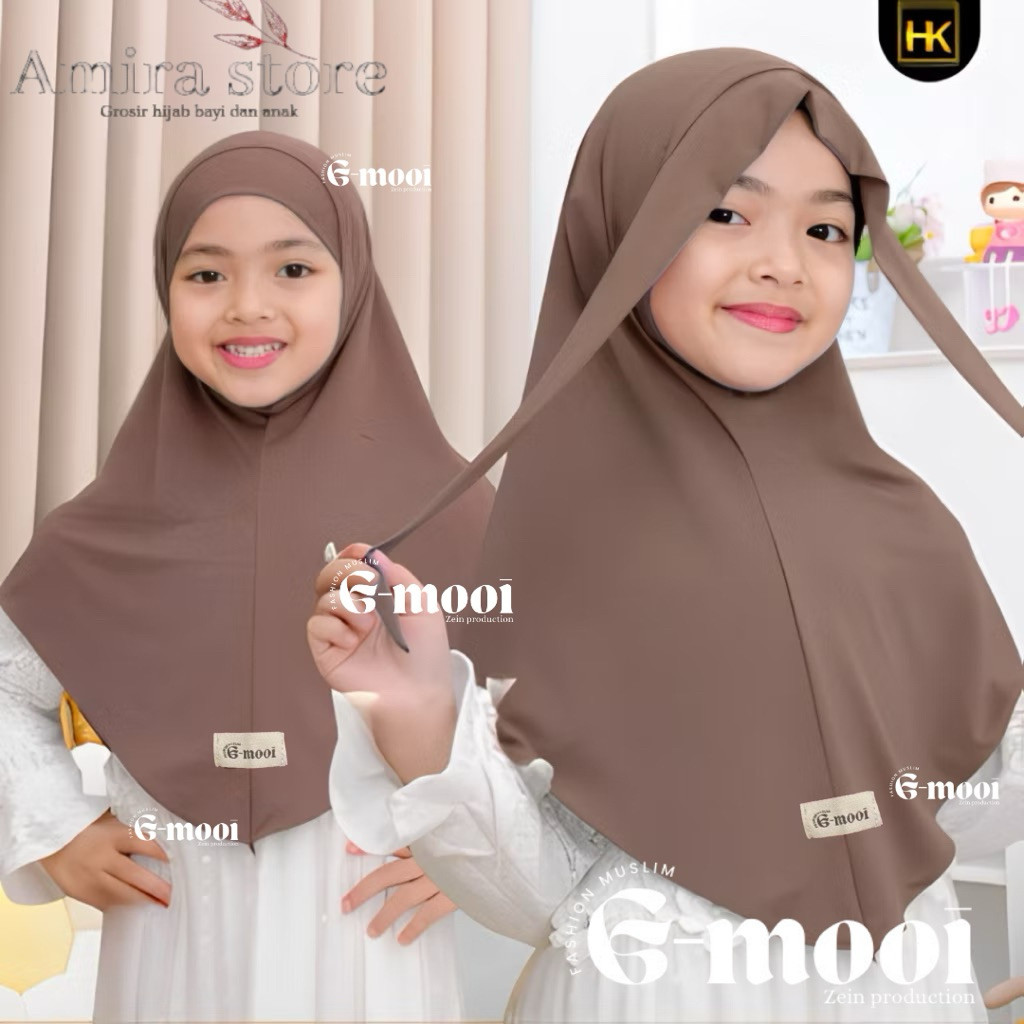 G-MOOI Jilbab anak bayi 1-8 tahun BERGO FRENCH KHIMAR hijab anak bayi kerudung anak bayi hijab anak