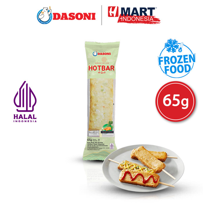 

DASONI Korean Fish Cake Hotbar Vegetable - Kue Ikan Ala Korea Rasa Sayuran 65g