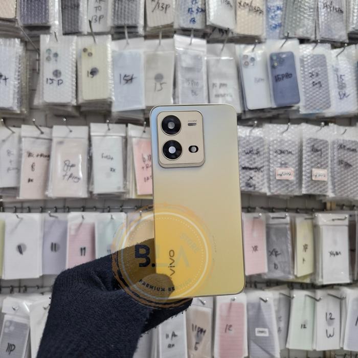 BACK CASING - HOUSING - KESING + BEZEL FOR VIVO V25E / VIVO V25 5G - Gold