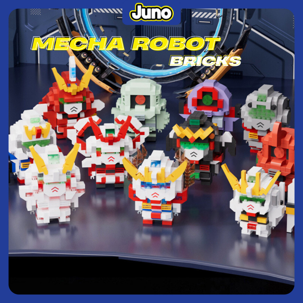 [ BISA COD ] Terlaris JUNO Mainan Nano Block Mecha Robot Series Mainan Balok Bricks Susun DIY model 