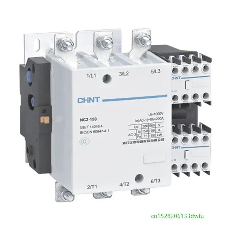 CHINT NC2-115 150 185 225 265 330 400 500 630A AC Contactor 220V 380V 115A 185A 225A 265A 330A 400A 