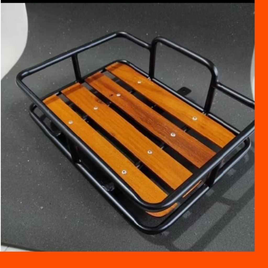 Keranjang Sepeda Lipat federal MTB fixie keranjang sepeda universal front rack depan alas kayu klasi