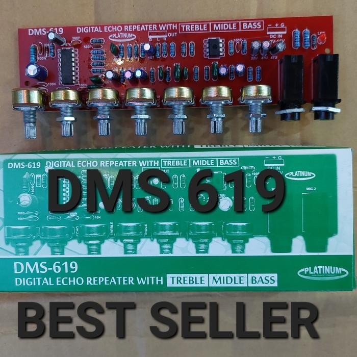 digital echo repeater with tone control mic kontrol dms 616 dms616  Berkualitas