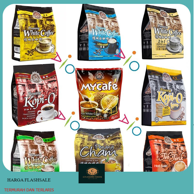 Coffee Tree Penang White Coffee | MyCafe Durian White Coffee | Kopi Penang Teh Tarik