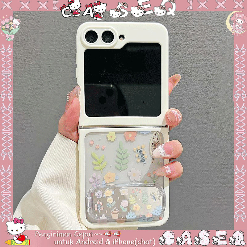 Case Samsung Z Flip & Oppo N Flip Pink Aesthetic Elegan | Case Samsung Z Flip 7 6 5 4 3 2 | Z Flip 7