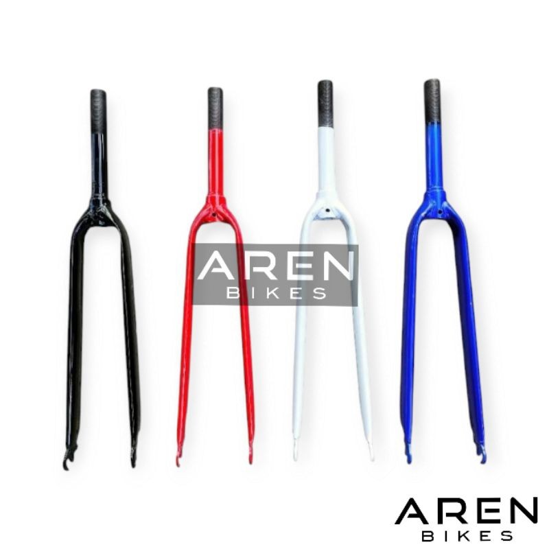 FORK SEPEDA FIXIE 700 C 700C GARPU STANDAR DAN OVERSIZE OS 22.2 25.4 28.6 HITAM PUTIH MERAH BIRU PIN