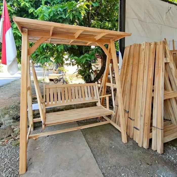kursi ayunan gantung,kursi teras,kursi ayunan gati kayu jati kering