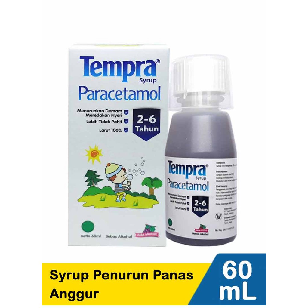 TEMPRA SYRUP PENURUN PANAS ANGGUR 60mL