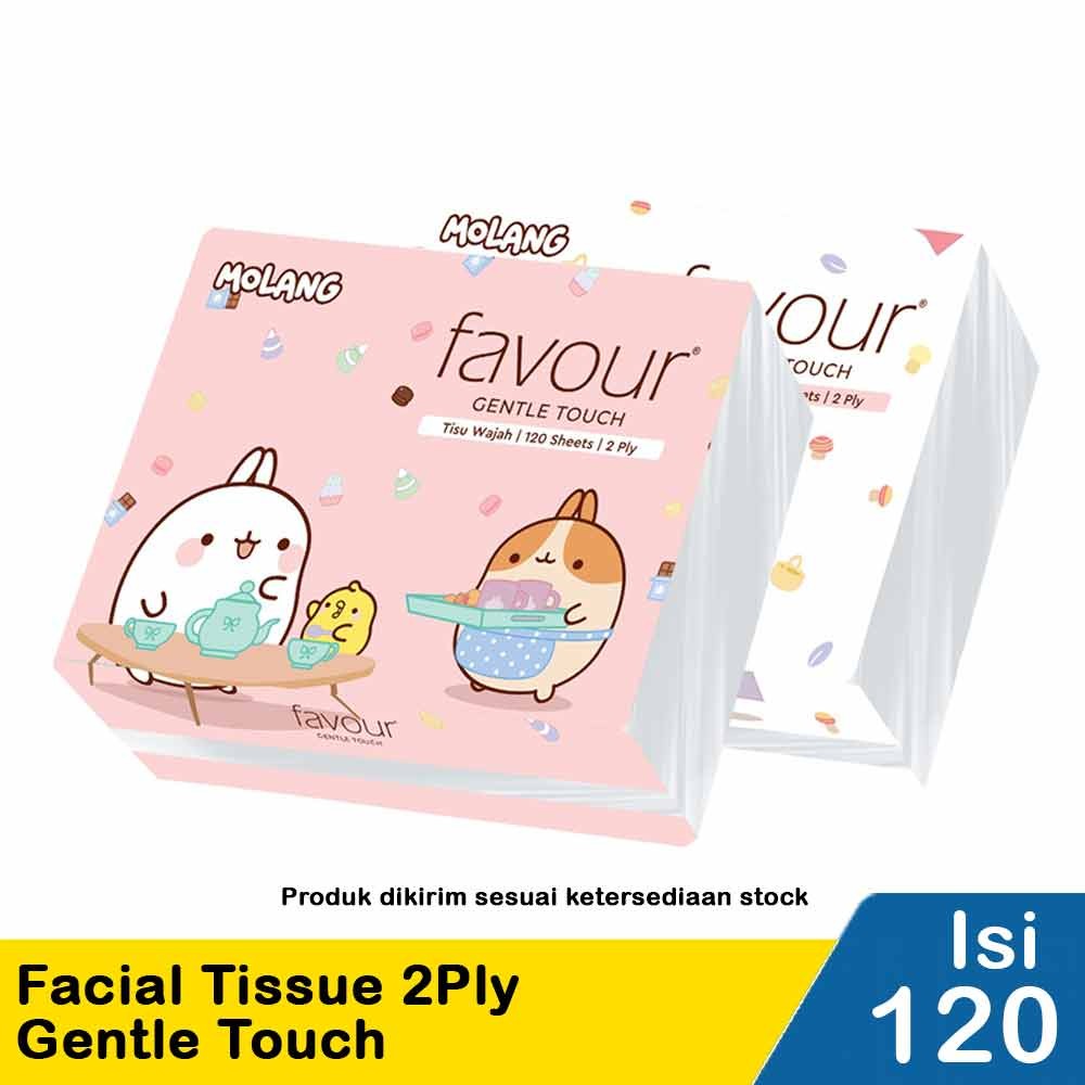 Favour Character Facial Tissue 2Ply Gentle Touch 120'S