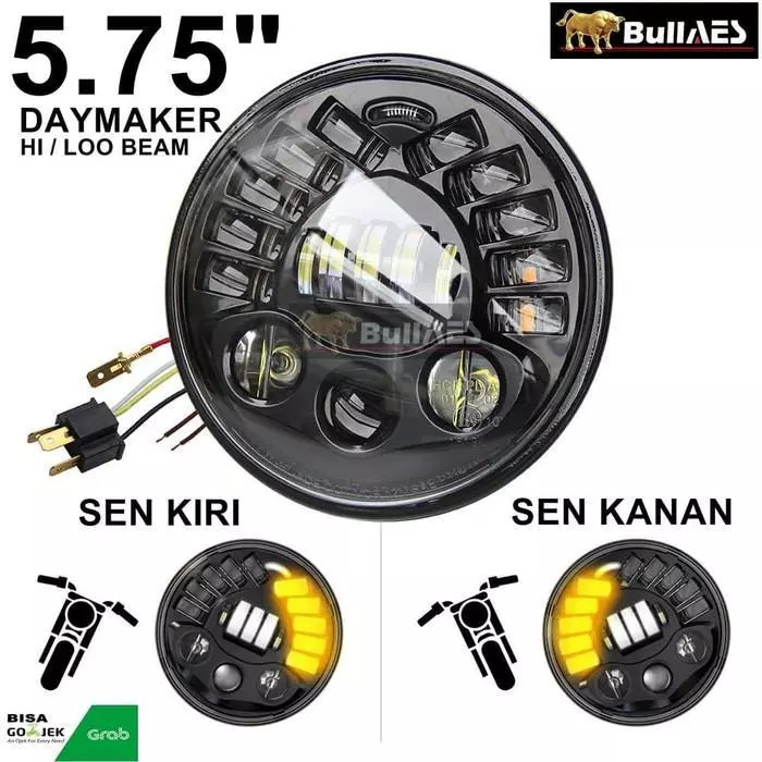 DAYMAKER PREDATOR 5.75 Inch dan 7 Inch 50W Daymaker Projector LED Headlight Lampu Depan Superbright