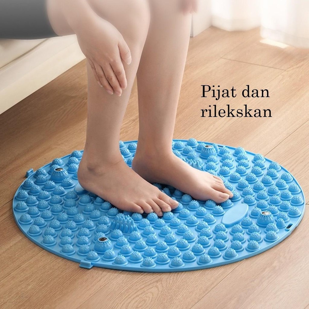 Mixuu - Alat Pijat Kaki Bulat - Papan Akupresur Bundar - Pijat Kaki - Olahraga Kaki - Ada Bola Pijat