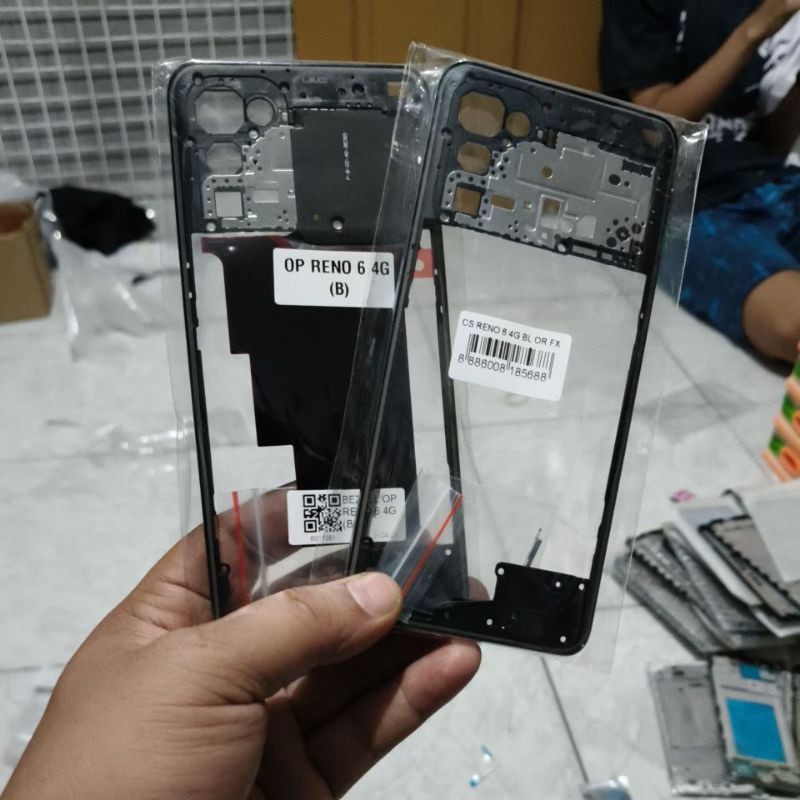 Bezel Bezzel tutup mesin samping Oppo Reno 6 4g