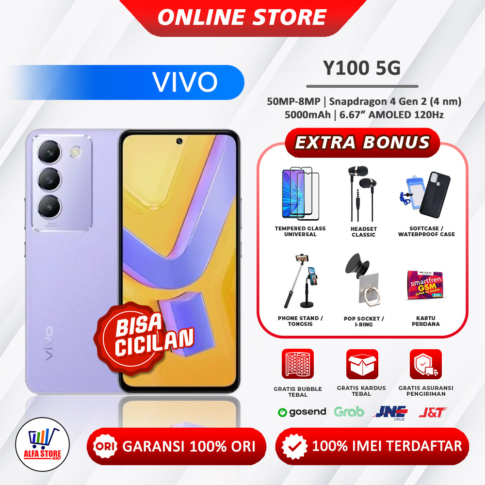 vivo y100 5G Y100 4G ram 8/256gb ram 8/128gb garansi resmi