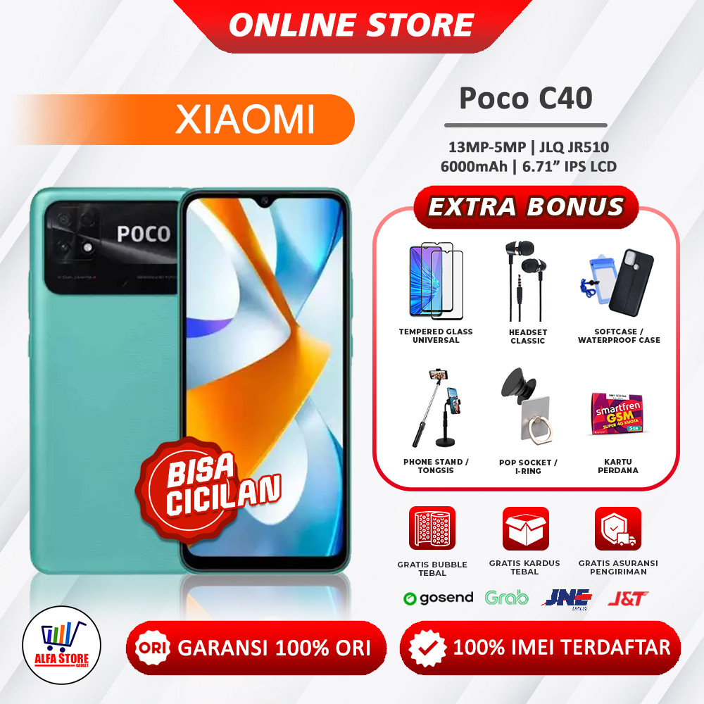 Xiaomi Poco C40 RAM 3/32GB - 4/64GB Poco C65 Garansi Resmi
