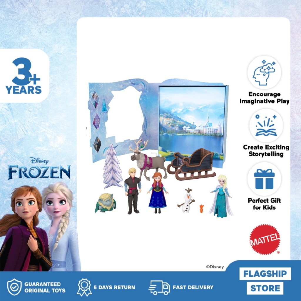 TERBAIK- Disney Frozen Frozen Classic Storybook Set - Mainan Boneka Anak Perempuan
