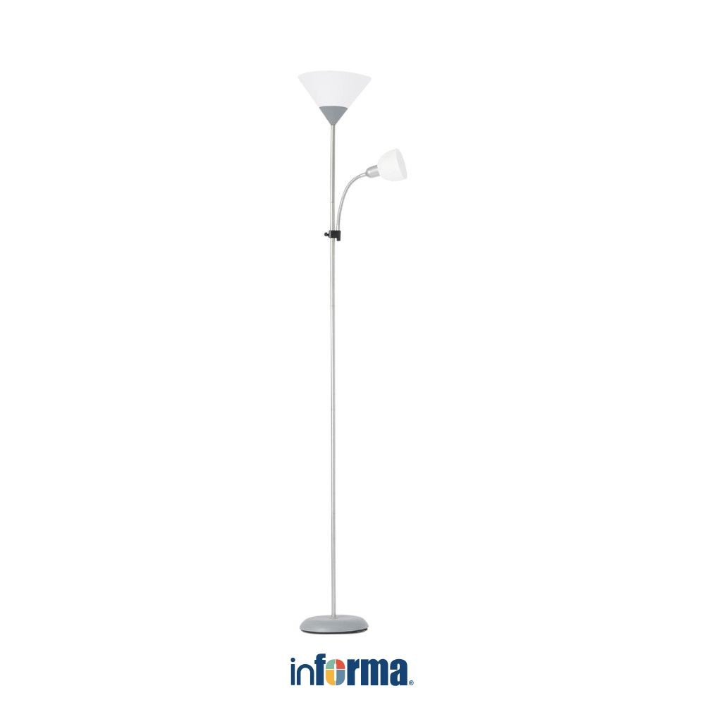 Informa Lucy Lampu Lantai 25x25x177 cm - Abu-Abu Standing Floor Light Lampu Tiang Dekorasi Lampu Ber