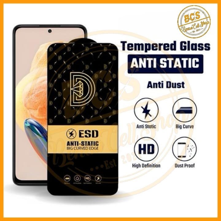 BCS - Tempered Glass ESD Full Cover Anti Static Nokia 5.3 Nokia G10 Nokia G20 Nokia C20 Nokia C31 No